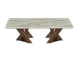 [CTCT1571G2] MORGAN-G2-CT-1571-COFFEE T ABLE (1300*760*380)-AMAN ROSE+L.WALNUT(2020#)-G2