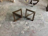 [CTCT16038GLASS] ORLANDO-GLASS-CT-16038-COFFEE TABLE (1200*700*380)-GLASS TOP+2017#WALNUT