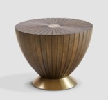 [CTCT21048B] TWISTER-B-CT-21048B-COFFEE TABLE (DIA 604*456)-17169#DARK WALNUT