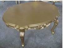 [CTCT9150-G3] FARAH-F-9150-COFFEE TABLE -(1+2) -GOLD-AHM-022-G3