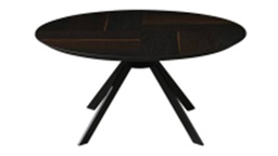 [CTCW11019-800] CHIARA-CW-11019-800-END TABLE (80*38)-SMOKE OAK+BLACK