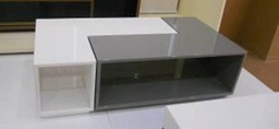 [CTCW52-LGRYBLKGLO] CIELLO-CW-52-COFFEE TABLE -L.GREY-F04+BLACK GLO