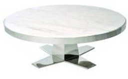 [CTDCB-02-WHITE] AXIS-DC-B-02-COFFEE TABLE (1100*380) -WHITE MARBLE