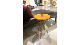[CTE14672B] ENZO-E-14672B-COFFEE TABLE - YELLOW COFFEE WALNUT