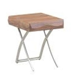 [CTE15829-WALVEN] CARVE-E-15829-END TABLE -WALNUT NICKEL(W1108002)