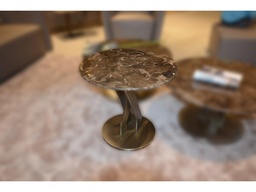 [CTE15832] CALEB-E-15832-END TABLE-(60*55) -MARBLE TOP