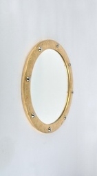 [AC92252-NEW] 92252-DECORATIVE MIRROR-(48*48*3)-METAL+GLASS-NEW