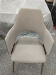 [DINAMBO-CY8085] SOLAIRE-AMBO-CY-8085-DINING CHAIR (590*600*910)-RIO+PEARL SAND BROWN COPPER GOLD
