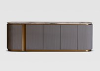 [DINASB20008-001-1111] MILAN-ASB-20008-002-1111-SIDEBOARD(240*42*78)-GREY GLOSS(W7006)+CALADONIA MAR
