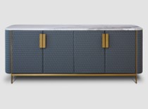 [DINASB20397-001] VERDI-ASB-20397-001-SIDEBOARD (207*43*80)-CALADONIA MARBLE(DL-2005)+COPPER BRUSHED