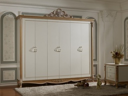 [MBRFG6136WDROBE-6129] LARA-FG-6136-6 DOOR WARDROBE -FG6129