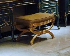[MBRFS35590-08-RCC] ANJELICA-FS-35590-08-RCC-DRESSER STOOL -BEIGE GOLD-SH20847+5559