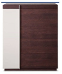 [MBRG509(CHEST)F22F23] GUADA-G-509-CHEST (800*400*1100) -BROWN OAK(F22)+L.GREY GLOSS(F23)