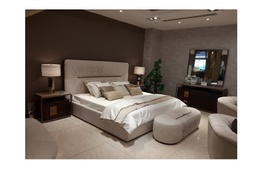 [MBRHARIET-ANT BRASS] HARIET-BD-2110-KING BED(200*200)+2 NT (NTS2052)+DRS(WT2052)+MIRROR(MR1924)- ANT.BRASS-MFL34/MBL95-ZA16