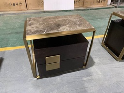 [MBRHARIET-NT-YELLOW] HARIET-BD-2110-NIGHT TABLE (NTS2052)- ANTONIO CAMEO BRUSHED YELLOW GOLD-MFL112/MBL18/OK-12B