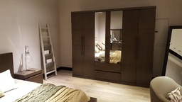 [MBRHAVANA(WAR)BELOAK] HAVANA-6 DOOR WARDROBE -BELGIAN OAK