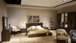 [MBRHAVANA-BELOAK] HAVANA-BED+2 NIGHT TABLE+DRESSER+MIRROR -BELGIAN OAK