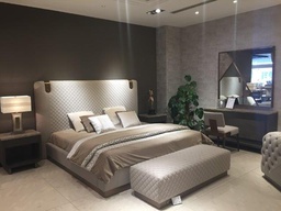 [MBRIRMA-BED-BED-G1] IRMA-G1-BD-2107-KING BED (200*200)-ANTONIO CAMEO+ROSE GOLD-MFL112/MBL95/OK-78-G1
