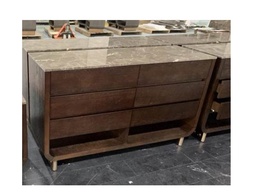 [MBRIRMA-BED-DRS-G2] IRMA-DRESSER (DR2539)-ALISA BEIGE+ANTIQUE BRASS-MFH53/MBL18/OK-12B-G2