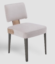 [MBRIRMA-CHR] IRMA- DC2156 CHAIR - ANTONIO CAMEO SMOKE OAK LEGS BRUSHED ROSE GOLD-MLF112+OK78