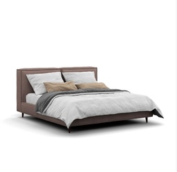 [MBRKEMITEG2] KEMITE-KING BED (180*200)-LIGHT  BROWN (VISION-120)-G2