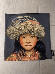 [ACC21016] 21016-TIBETAN CHILD BLUE 45X45