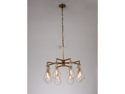 [ACC2654-8S] C2654-8S-CEILING LAMP-720*H760MM-GOLD WITH CLEAR GLASS