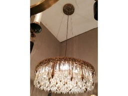 [ACC2659-S] C2659-CEILING LAMP-600*H180MM-GOLD WITH CRYSTAL