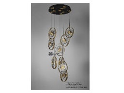 [ACC30429] C-3042-9-CELING LAMP-(800*H3250)-BLACK FINISH+POLISHED BRASS FINISH