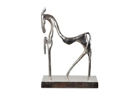 [ACCNDEN025] CNDEN025-DECORATIVE ALUMINIUM HOUSE STATUE (11X4X15'')-ALUMINIUM FINISH