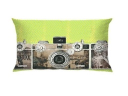 [ACCU-015] CU-015-VINTAGE CAMERA  RECT.CUSHION (50*30)
