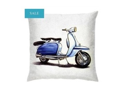 [ACCU-023] CU-023-BLUE & WHITE SCOOTER CUSHION (40*40)