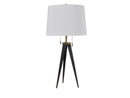 [ACCVAZER040] CVAZER040-LENNON TABLE LAMP (32''H)-METAL BRONZE AND ANTIQUE BRASS FINISH