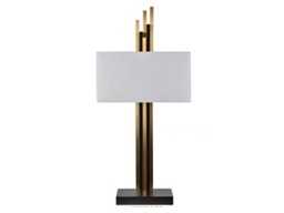 [ACCVAZER052] CVAZER052-TABLE LAMP (32''H)-GUNMENTAL & ANTIQUE BRASS FINISH