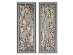 [ACCVBZWF100] AC-CVBZWF-100-STORMY SEA-(22.5*58.5CM)-SET OF 2 ABSTRACT PAINTING