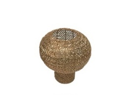 [ACCVDEN037S] CVDEN037S-INCA LARGE LANTERN (DIA10X10'')-METAL WOVEN BRASS FINISH