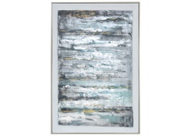 [ACCVTOP2992] CVTOP-2992-(49.6X73.6X1.5)-ABSTRACT ON CANVAS,WITH SILVER PS MOULDING(FD002-026)