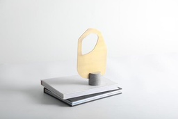 [ACDZ0127A] DZ0127A-ABSTRACT MAN SCULPTURE-(143*50*255)-GOLD & GREY