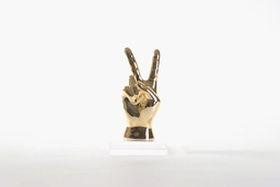 [ACDZ0247] DZ0247-PEACE SIGN HAND SCULPTURE-(120*120*220)-GOLD