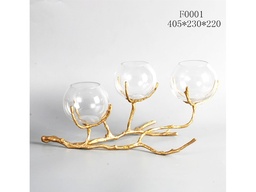 [ACF0001] ACF0001 CANDLE HOLDER - LARGE 405 X 230 X 220 GOLD