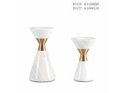 [ACF0177] ACF0177 CANDLE HOLDER SMALL DIA 100 X 180 WHITE