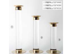 [ACF0874] F0874 CANDLE HOLDER-LARGE (150*460) GOLD