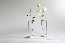 [ACF0975B] F0975B-FLOWER VASE HOLDER-(130*120*300)-GUN METAL