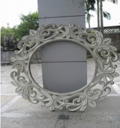 [ACF705SS-SHINYSILVER] OVALO-F-705-SS-FRAMED MIRROR -SHINY SILVER
