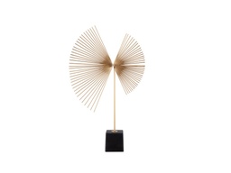 [ACFBJ089] ACFBJ089 DESKTOP DOUBLE FAN 450 X 170 X 640 ANTIQUE BRASS