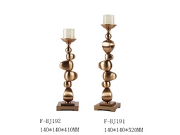 [ACF-BJ192] F-BJ192 CAIRN CANDLE HOLDER-SMALL (140*140*410) ANTIQUE BRASS