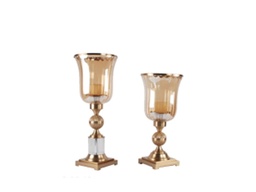 [ACFBJ196] ACFBJ196 HURRICANE VASE SMALL 190 X 190 X 530 ANTIQUE BRASS