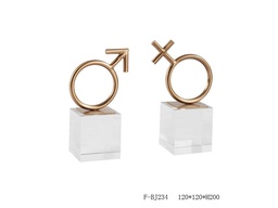[ACF-BJ234] F-BJ234 BOOKEND (120*120*H200) ANTIQUE BRASS