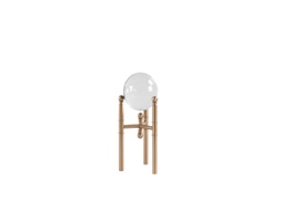 [ACFBJ256] ACFBJ256 CRYSTAL BALL ON STAND SMALL 135 X 135 X 300 ANTIQUE BRASS