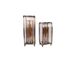 [ACFBJ275] ACFBJ275 FLOOR HURRICANE LARGE 205 X 205 X 550 ANTIQUE BRASS
